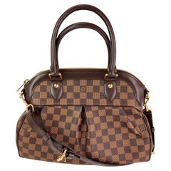 Bolso de mano de lona Louis Vuitton Trevi PM Damier Ebene