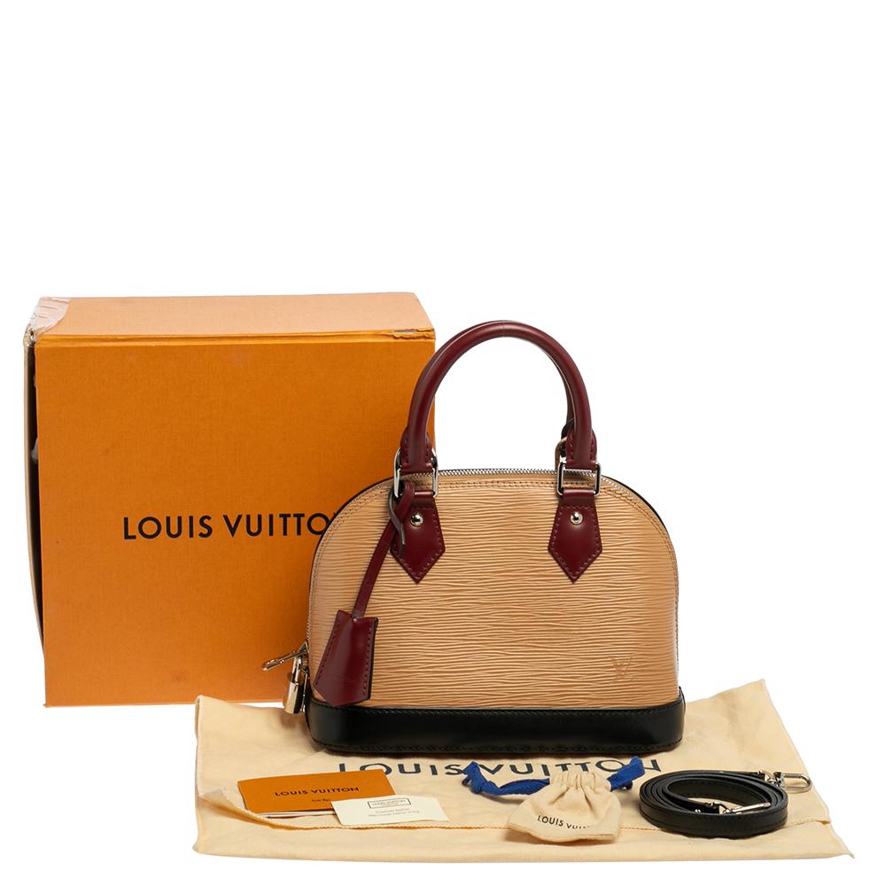 Louis Vuitton Tri-Color Epi Leather Alma BB Bag 5
