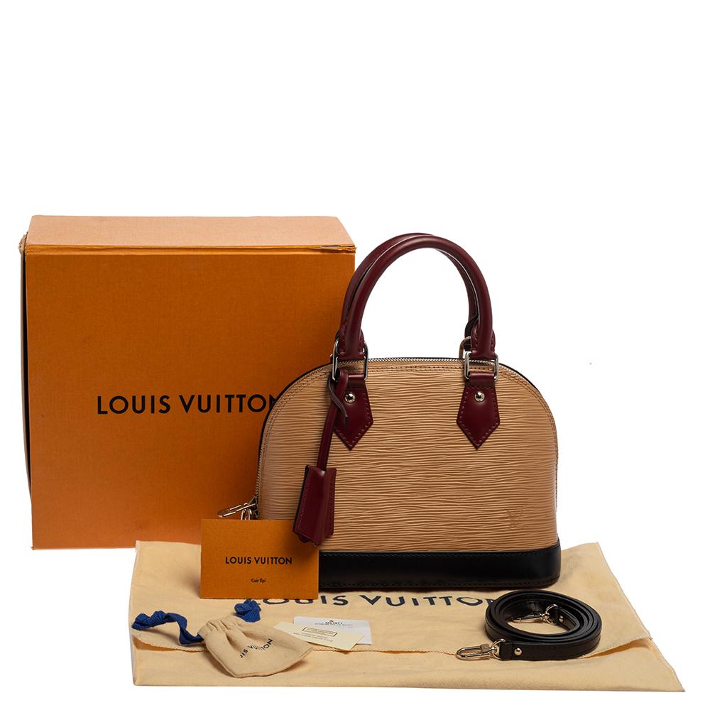 Louis Vuitton Tri-Color Epi Leather Alma BB Bag 9