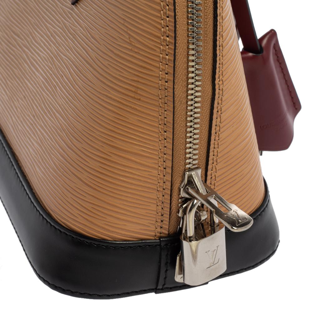 Louis Vuitton Tri-Color Epi Leather Alma BB Bag In Good Condition In Dubai, Al Qouz 2