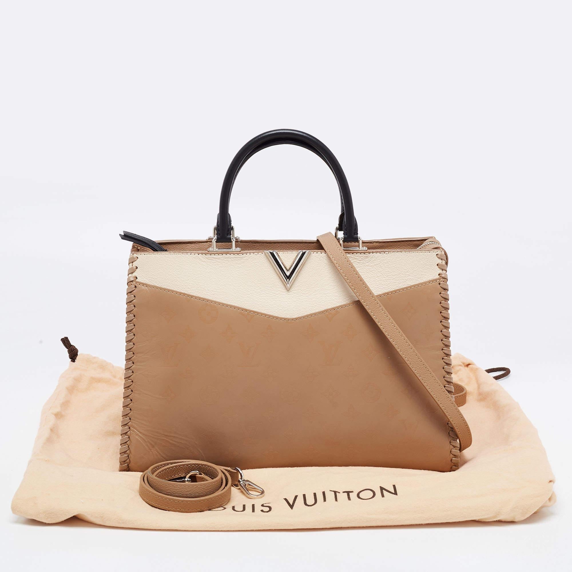 Louis Vuitton Tri Color Leather Monogram Very Zipped Bag 3