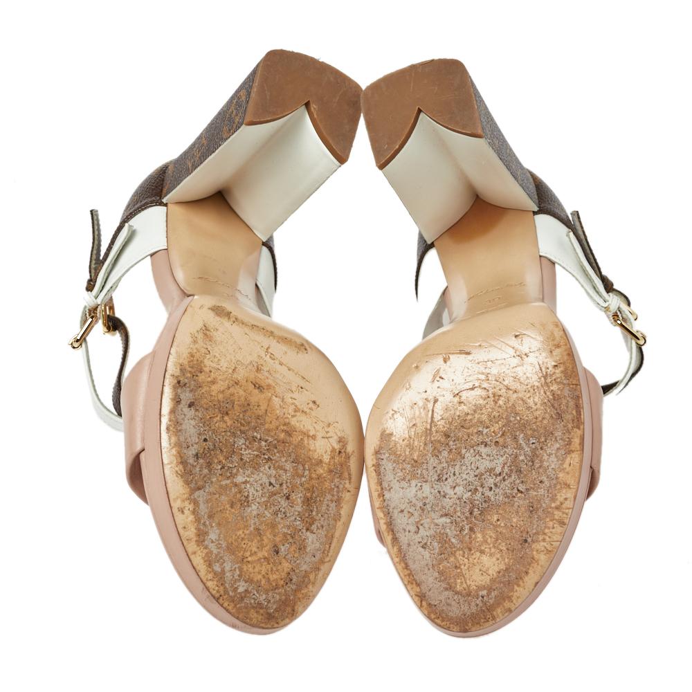 lv double strap sandals