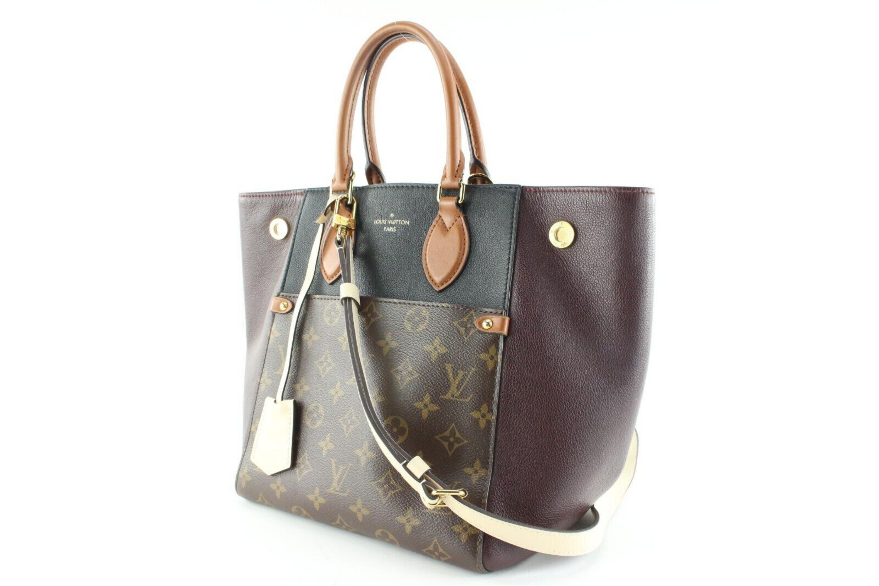Louis Vuitton Tri-Color Monogram Fold MM 2 Way 2LK0502 In Good Condition In Dix hills, NY