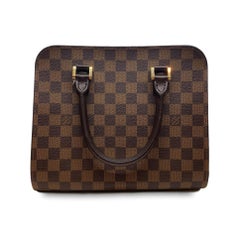 Louis Vuitton Triana Top Handle Handbag in Brown Damier Ebene, France 2000.