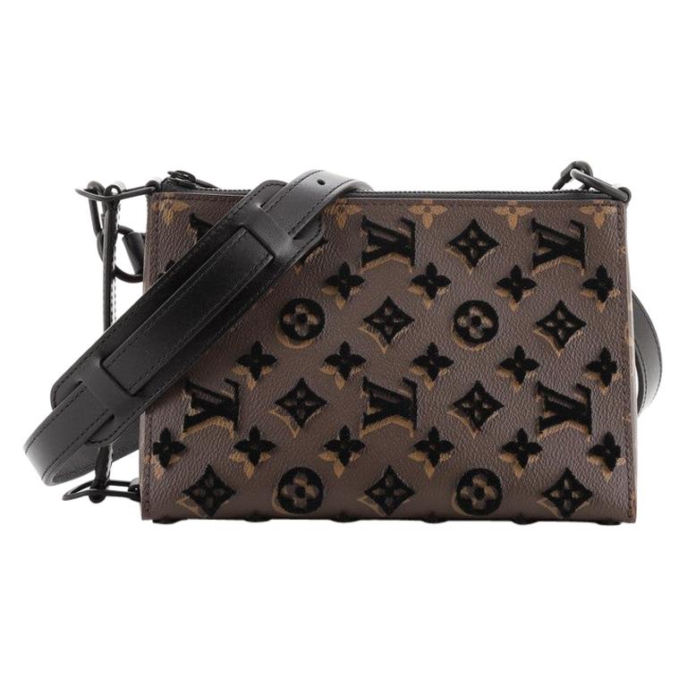 Louis Vuitton Triangle Messenger Monogram Tuffetage Canvas at 1stDibs