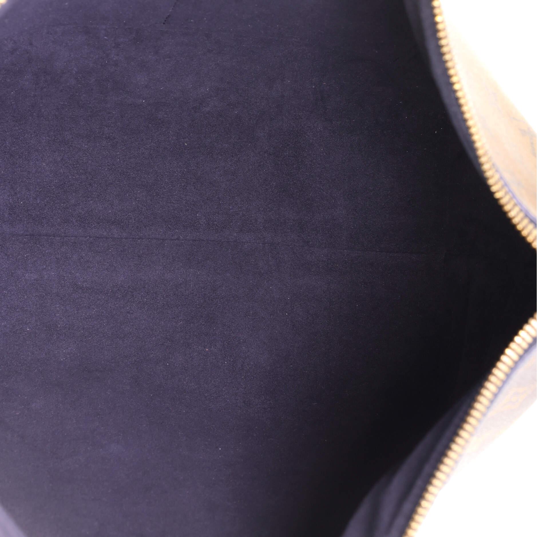 Gray Louis Vuitton Triangle Softy Bag Reverse Monogram Canvas