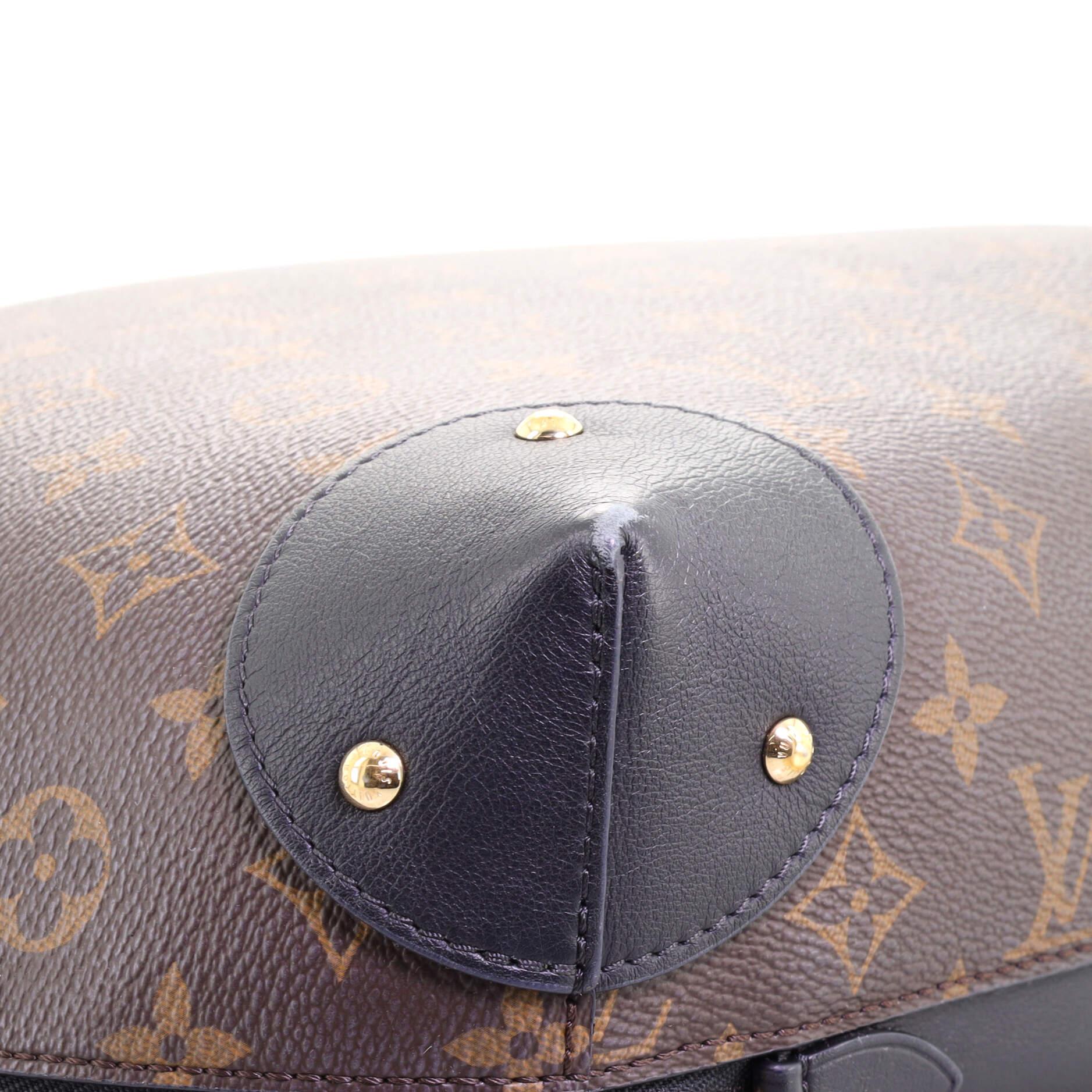 Louis Vuitton Triangle Softy Bag Reverse Monogram Canvas In Good Condition In NY, NY