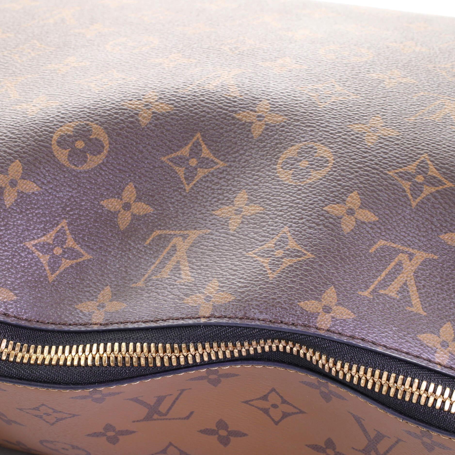 Women's or Men's Louis Vuitton Triangle Softy Bag Reverse Monogram Canvas