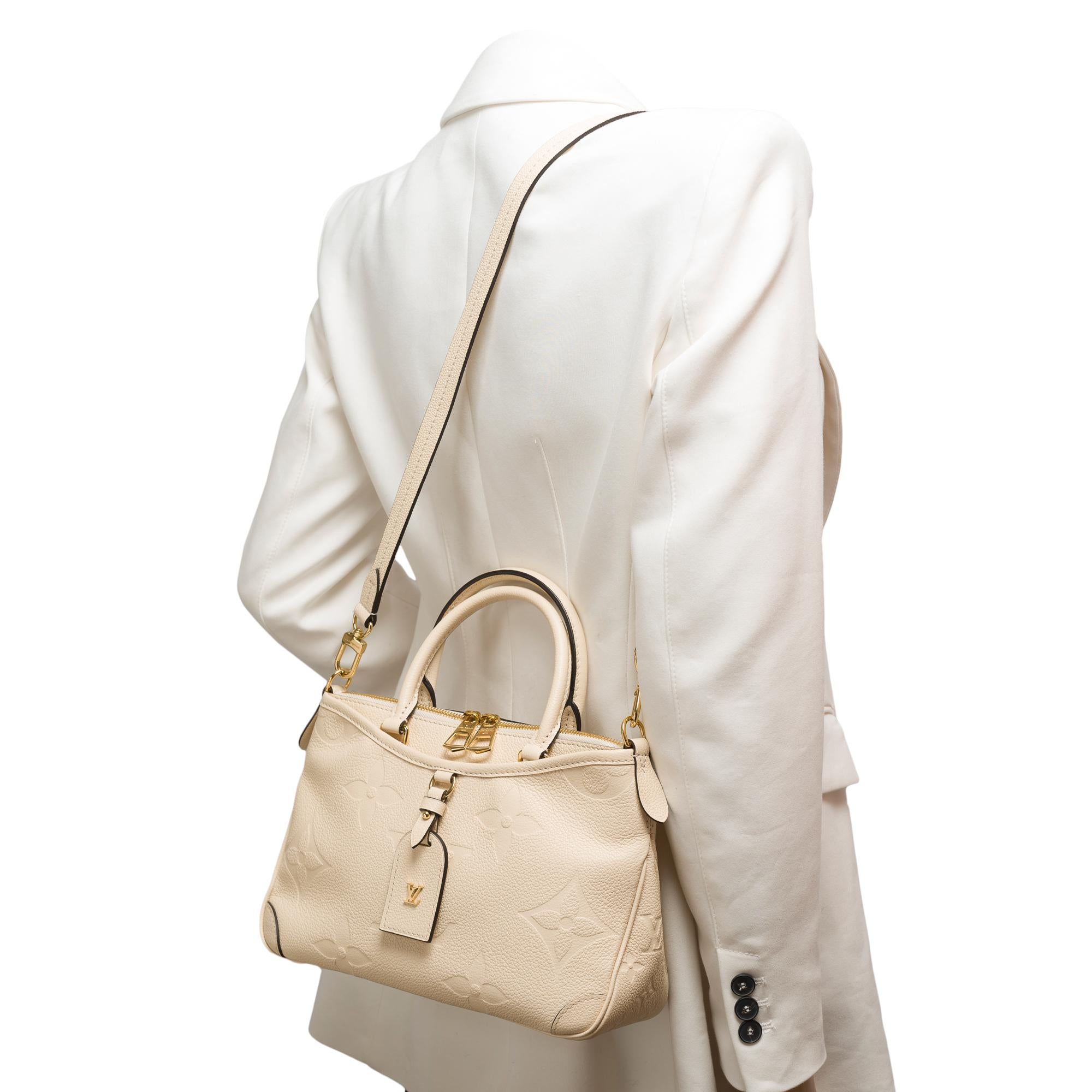 Louis Vuitton Trianon PM handbag strap in Cream White monogram calf leather, GHW For Sale 8