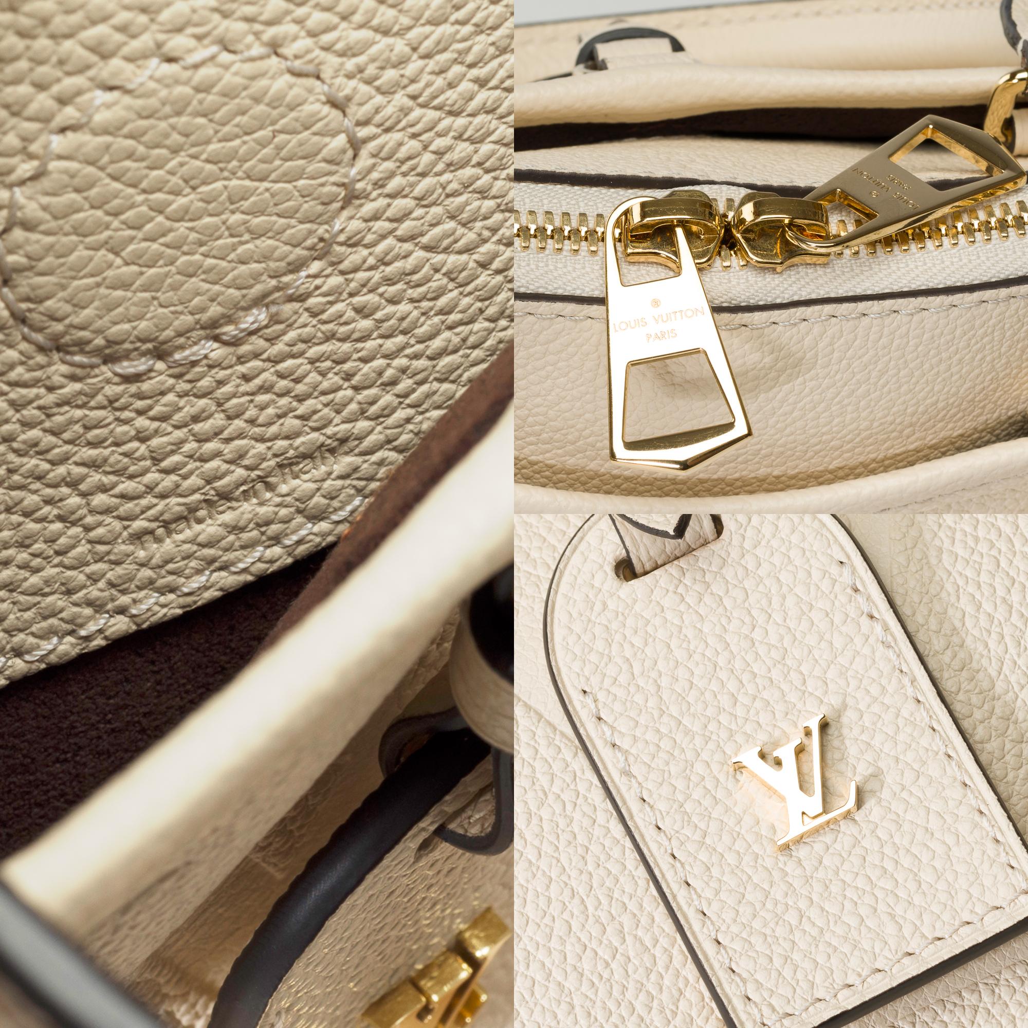 Louis Vuitton Trianon PM handbag strap in Cream White monogram calf leather, GHW For Sale 3