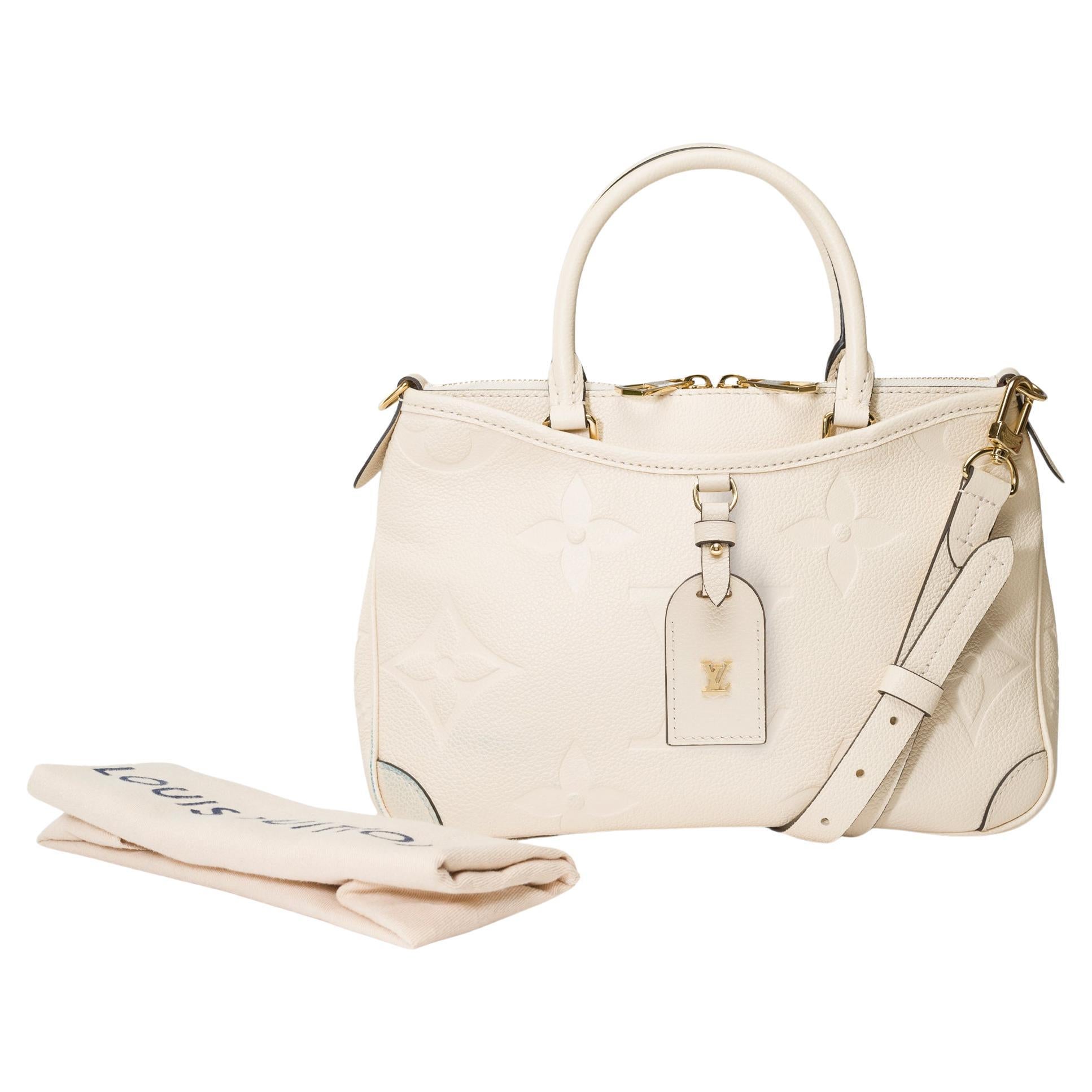Louis Vuitton Trianon PM handbag strap in Cream White monogram calf leather, GHW For Sale