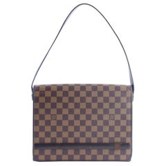 Vintage Louis Vuitton Tribeca long Damier 13lr0501 Ebene Coated Canvas Shoulder Bag