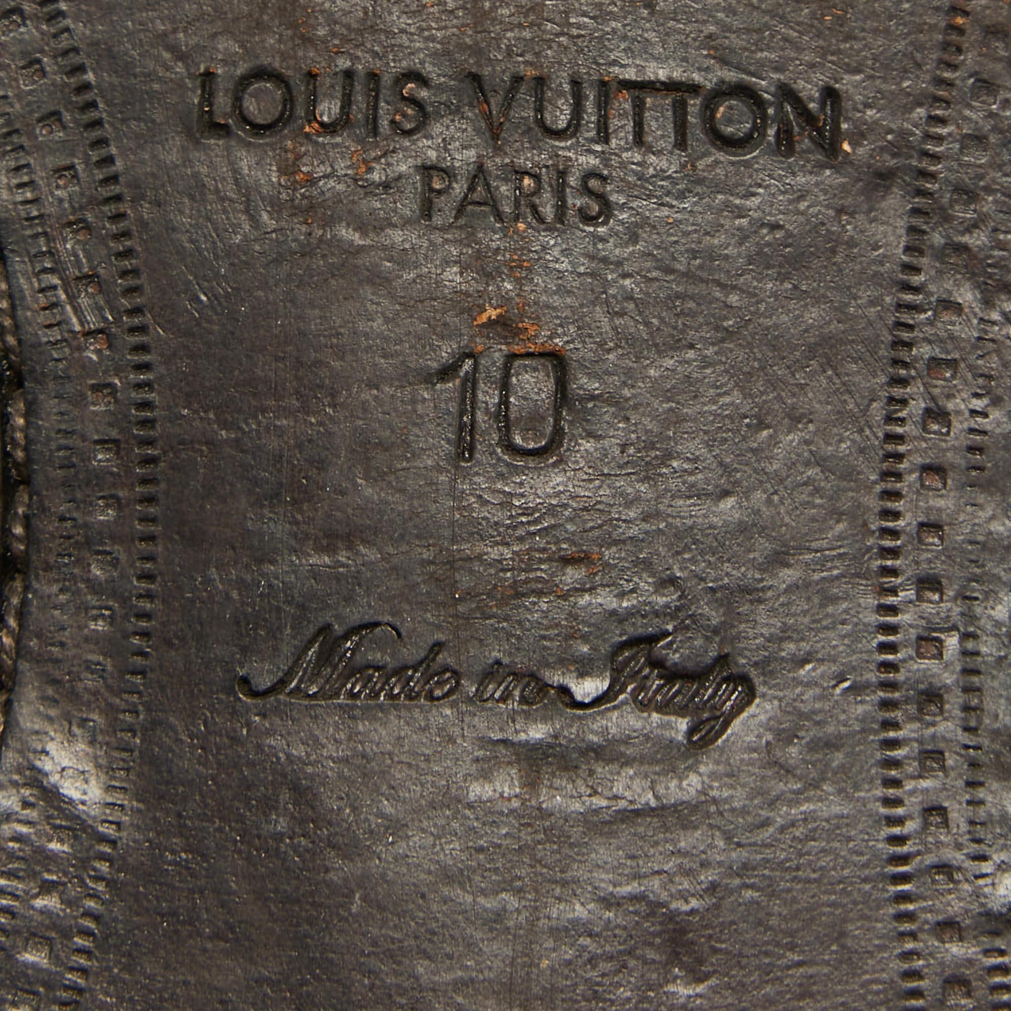 Louis Vuitton Tricolor Brogue Leather Lace Up Derby Size 44 For Sale 4