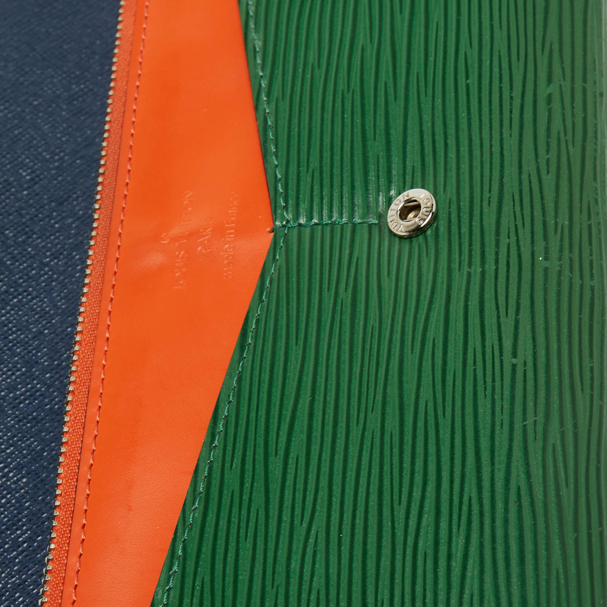 Louis Vuitton Tricolor Epi Leather Flore Wallet For Sale 8