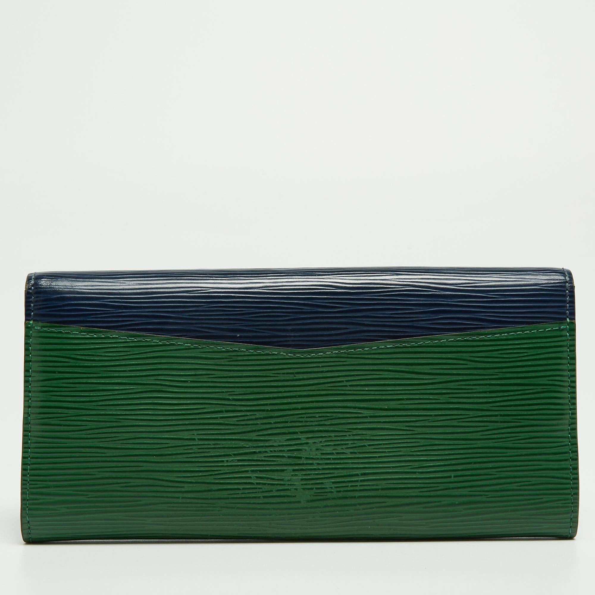 Women's Louis Vuitton Tricolor Epi Leather Flore Wallet For Sale