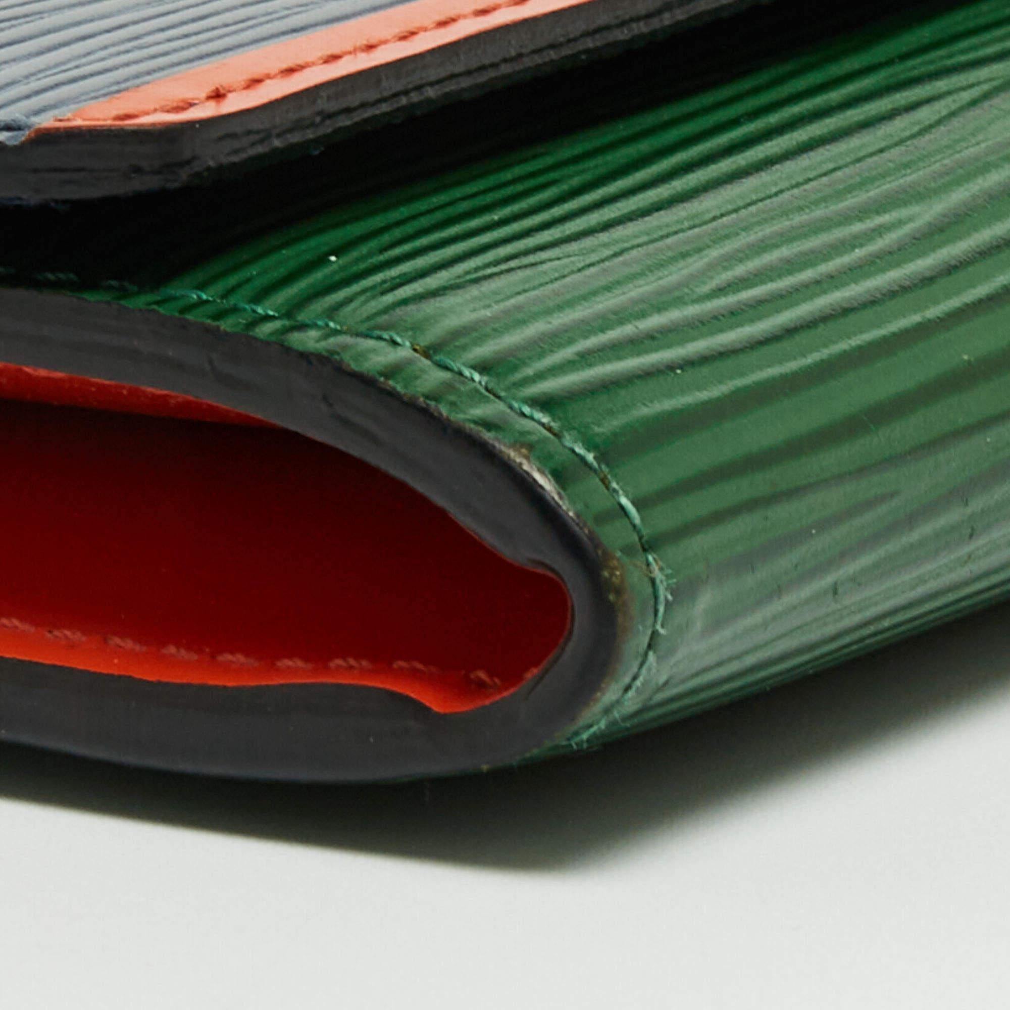 Louis Vuitton Tricolor Epi Leather Flore Wallet For Sale 2