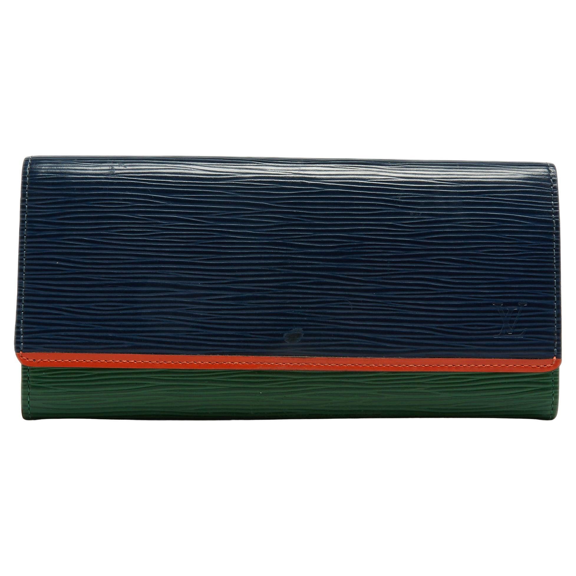 Louis Vuitton Tricolor Epi Leather Flore Wallet For Sale