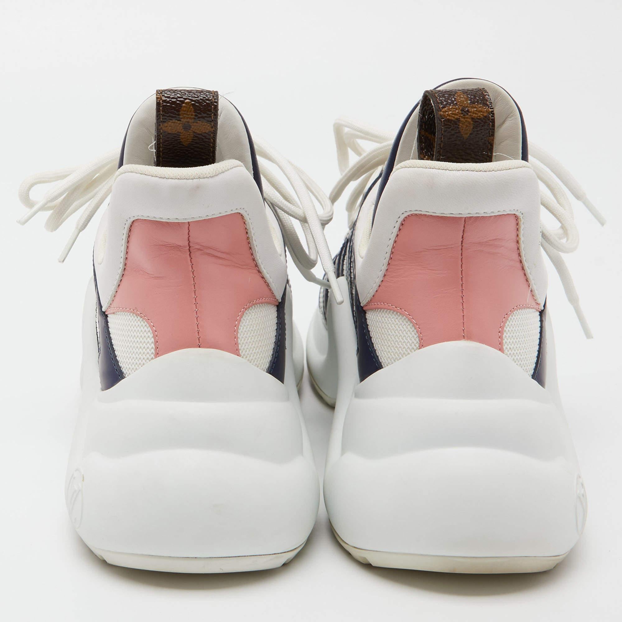 Louis Vuitton Tricolor Leather and Mesh Archlight Sneakers  1