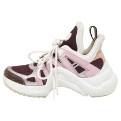 Louis Vuitton Tricolor Leather and Mesh Archlight Sneakers Size 36.5