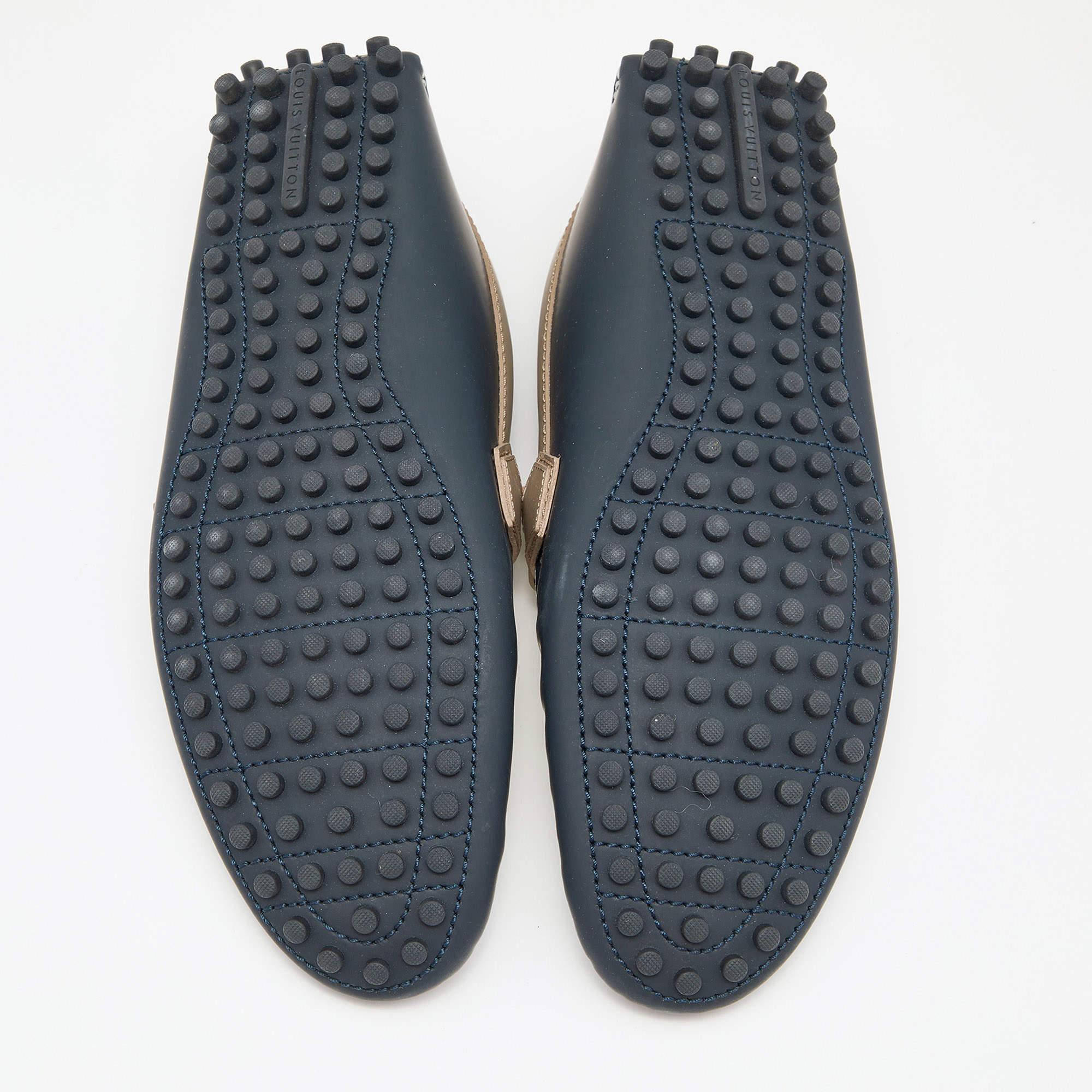 Louis Vuitton Tricolor Leather Hockenheim Loafers Size 42.5 4