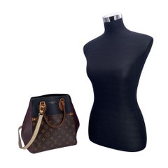 Louis Vuitton Tricolor Leather Monogram Fold Tote MM Shoulder Bag