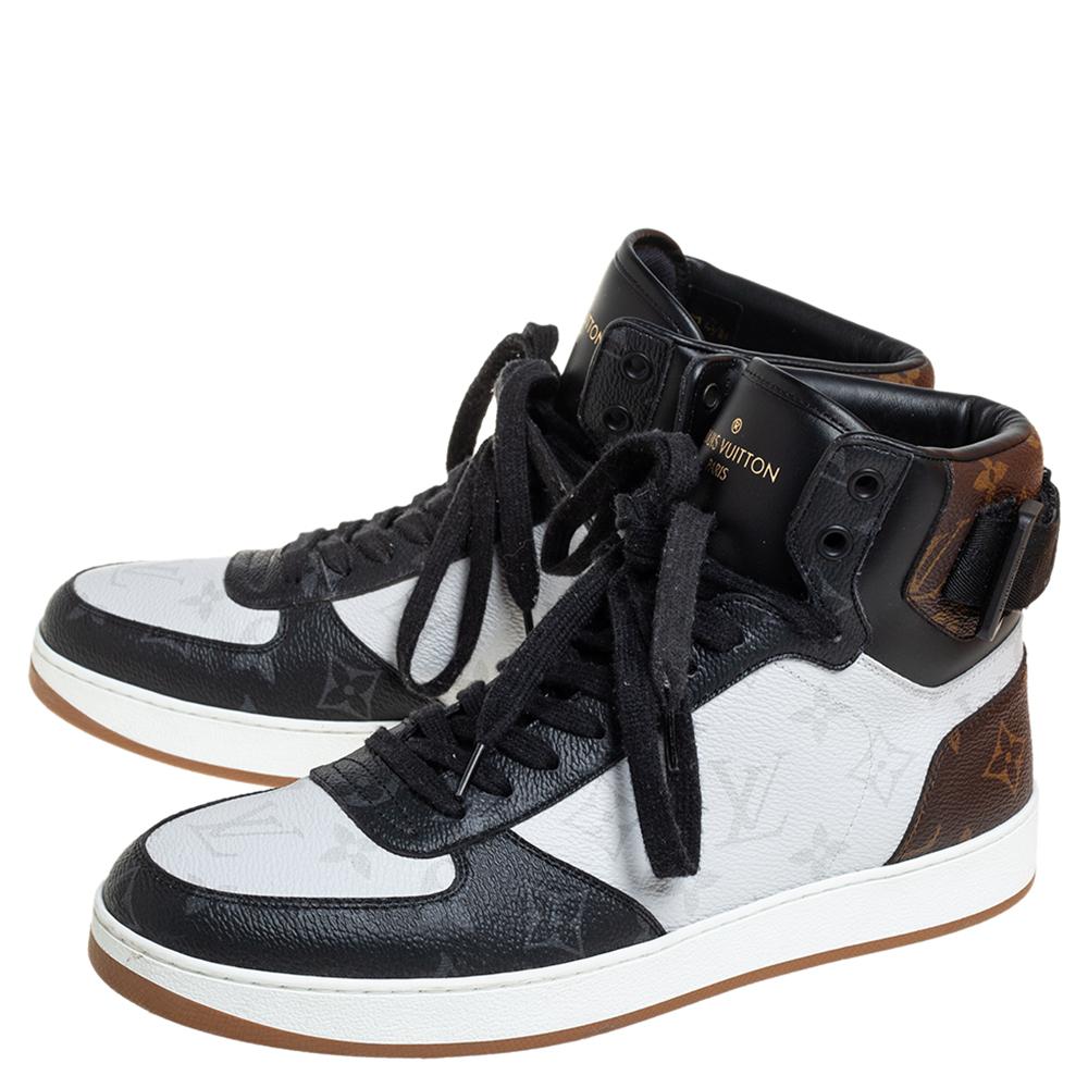 Louis Vuitton Tricolor Monogramm Canvas Rivoli High Top Turnschuhe Größe 40 2