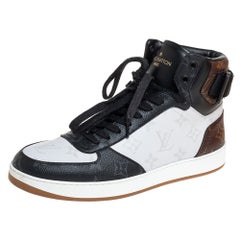 Louis Vuitton Tricolor Monogram Canvas Rivoli High Top Sneakers Size 40