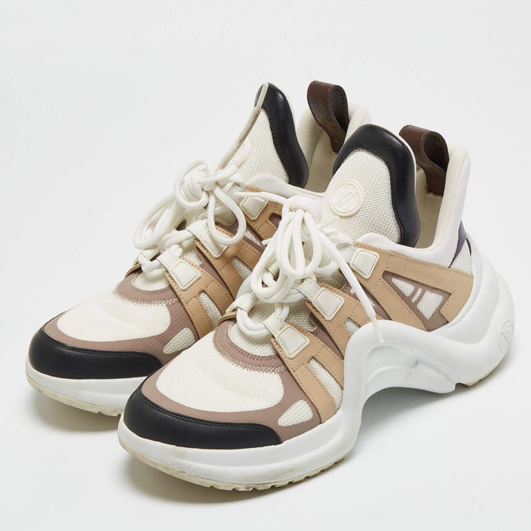 Louis Vuitton Multicolor Leather And Canvas Archlight Trainer Sneakers Size  39 at 1stDibs