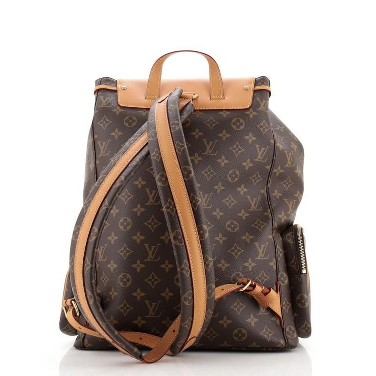 Louis Vuitton Trio Backpack Bag Gold Chain Monogram