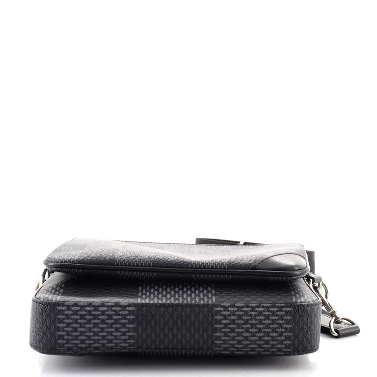 Louis Vuitton Trio Messenger Bag Limited Edition Wild Animals Damier  Graphite Black 214930281