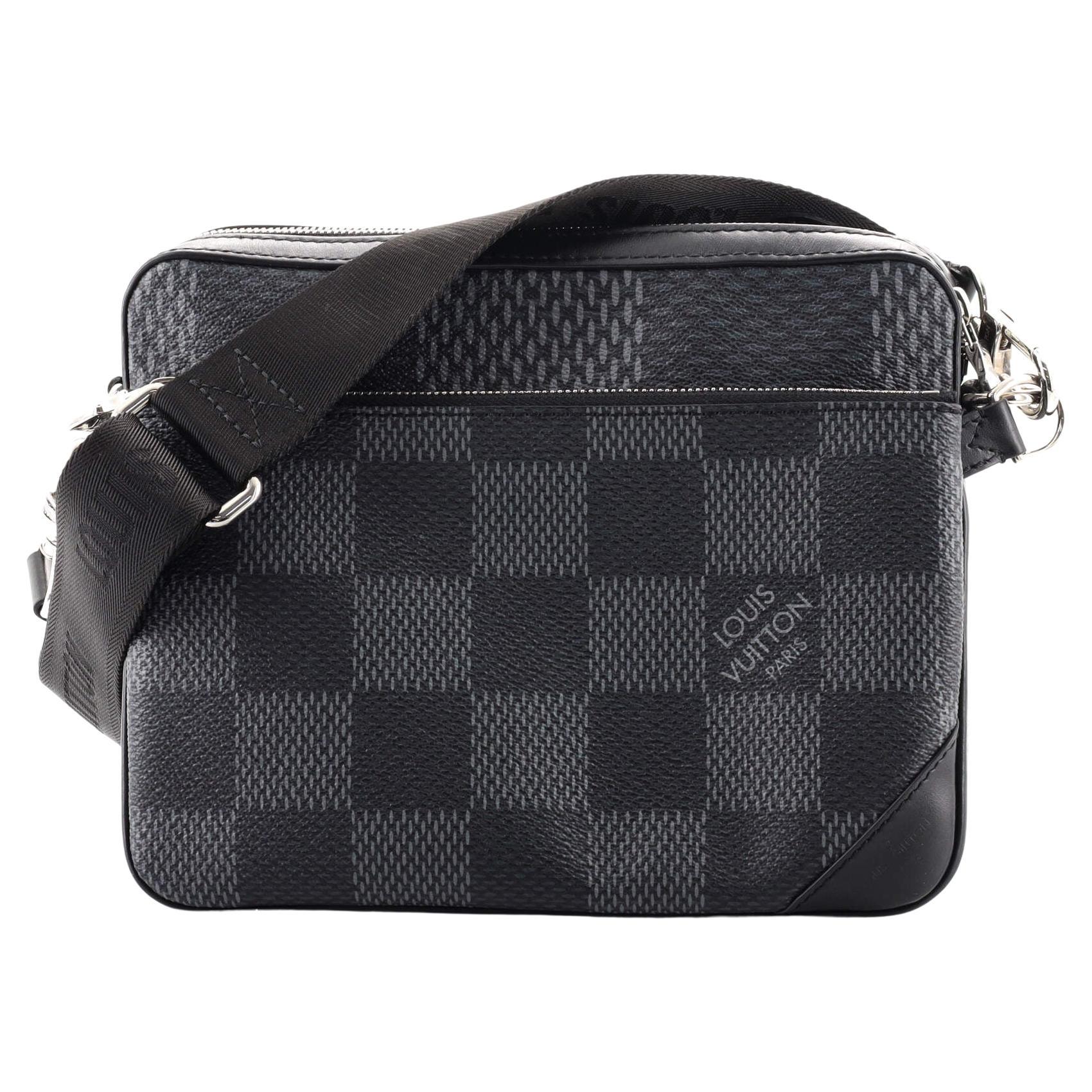 Louis Vuitton Trio Messenger Bag Limited Edition Damier Graphite 3D