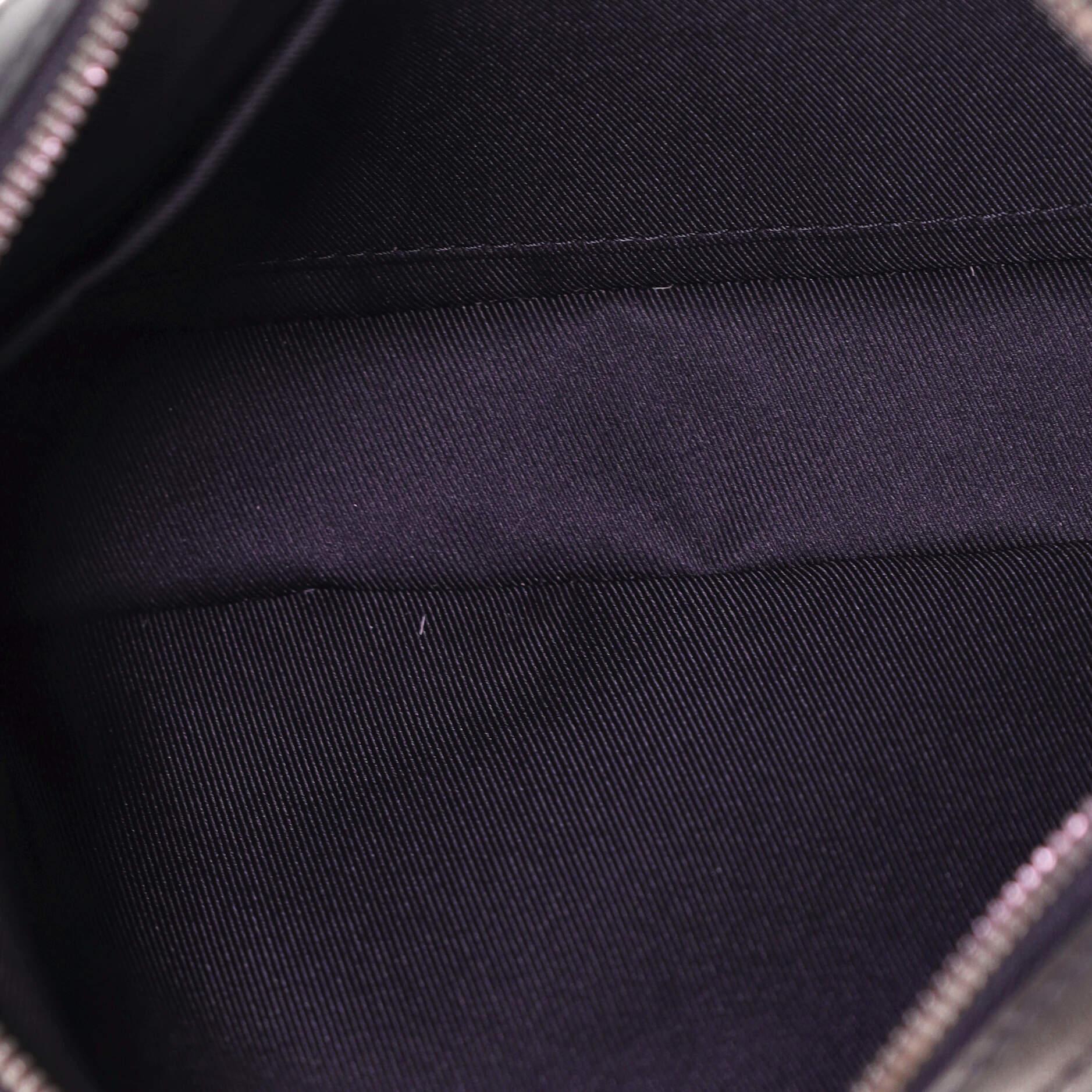 Black Louis Vuitton Trio Messenger Bag Reverse Monogram Eclipse Canvas