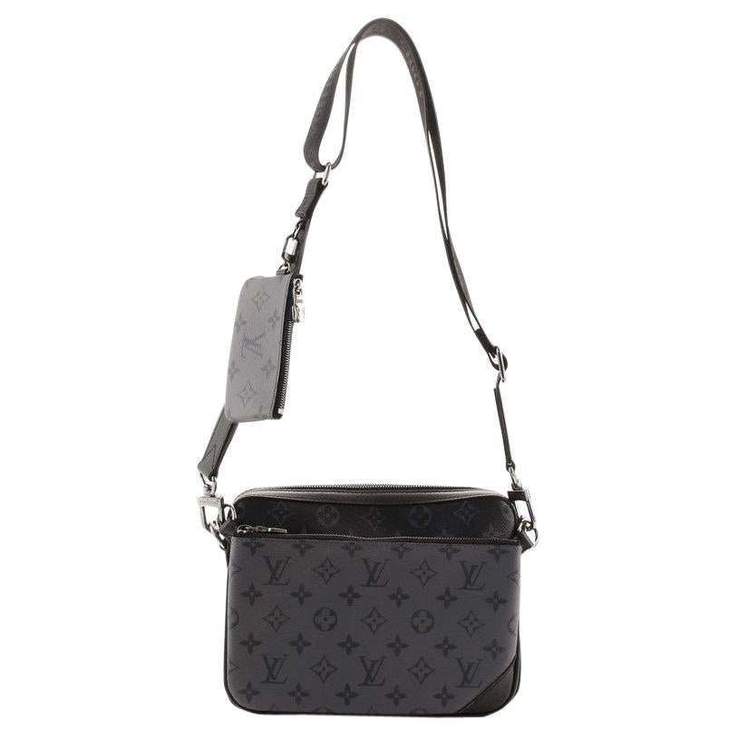 Louis Vuitton Trio Messenger Monogram Eclipse Reverse Gray in Coated Canvas  with Silver-tone - US