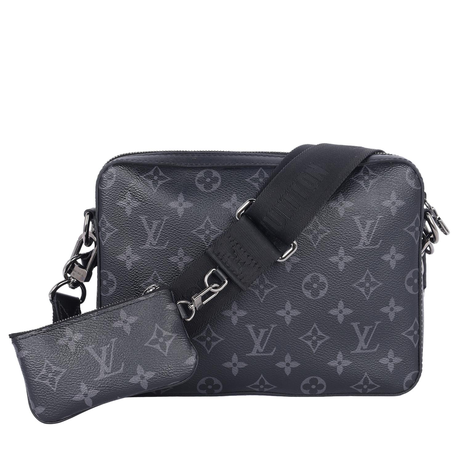 Louis Vuitton Trio Messenger Eclipse Crossbody Bag Black Gray 8