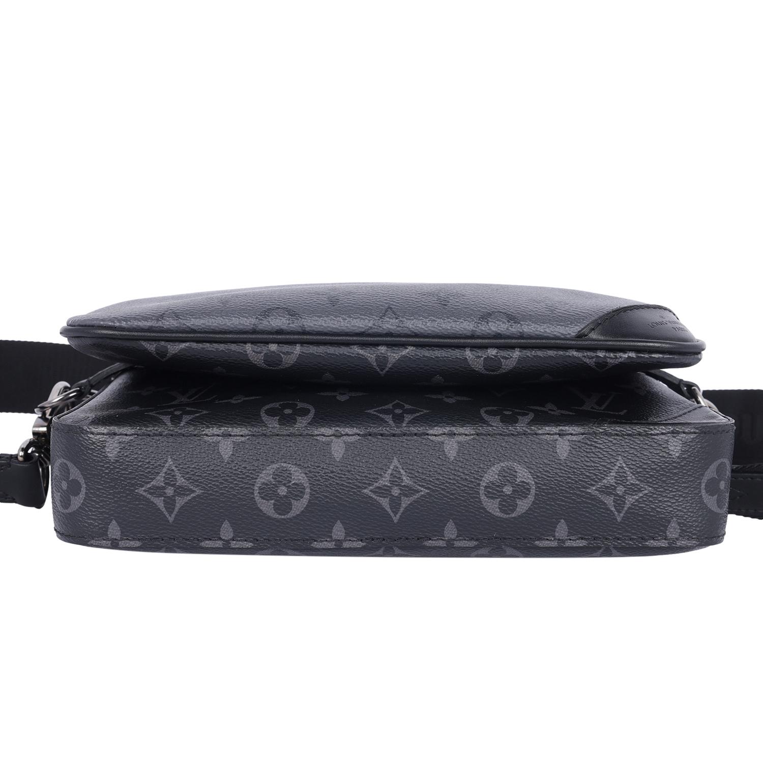 Louis Vuitton Trio Messenger Eclipse Crossbody Bag Black Gray 11