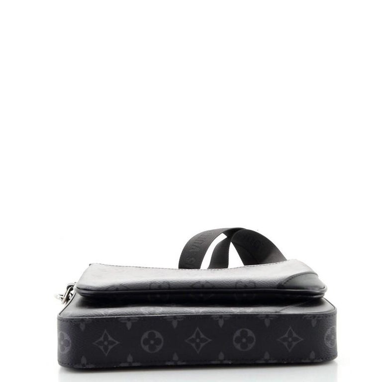 Louis Vuitton Black Monogram Eclipse Trio Messenger Crossbody Bag 114lv3  For Sale at 1stDibs