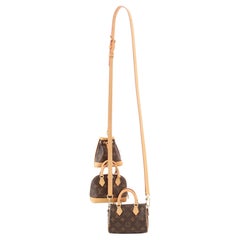 Louis Vuitton Trio Mini Icones Tasche Set mit Monogramm aus Segeltuch