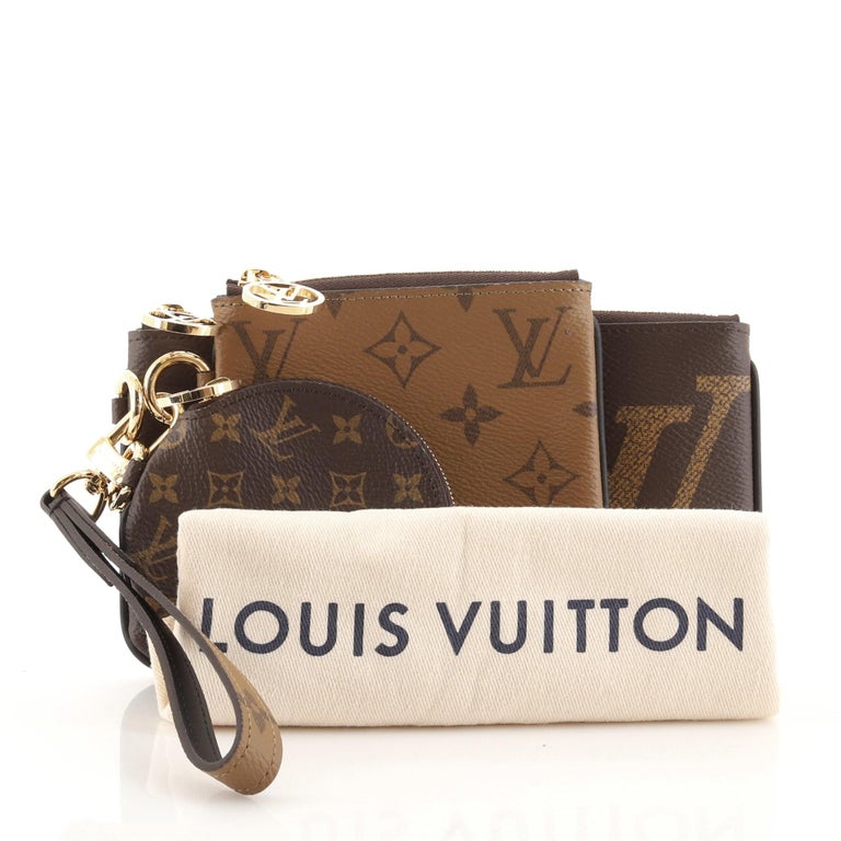 Louis Vuitton Reverse Giant Trio Pouch – Luxury Leather Guys