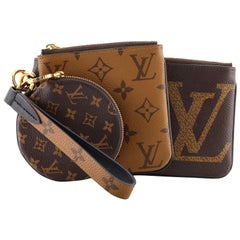 Louis Vuitton Trio Pouch Set mit umgekehrtem Monogramm Riesen