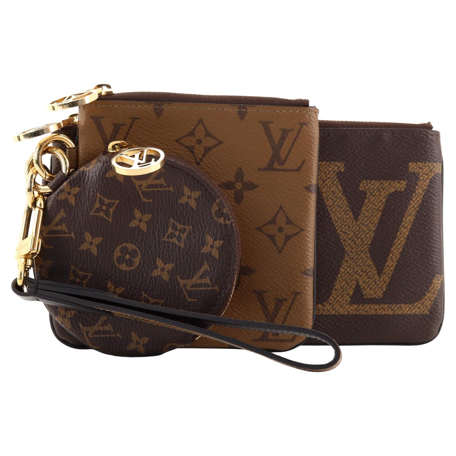 Louis Vuitton Trio Pouch Set Reverse Monogram Giant