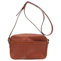 Louis Vuitton Trocadero 867530 Brown Leather Cross Body Bag