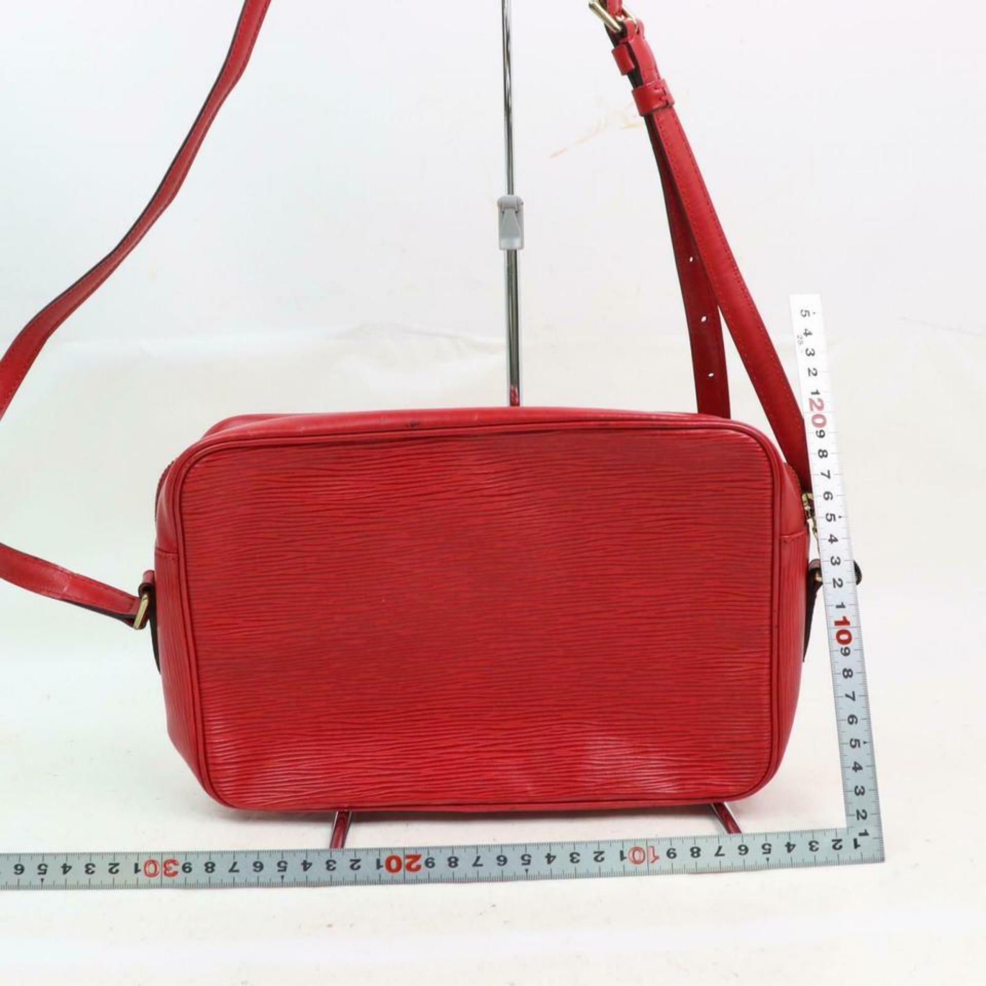 Louis Vuitton Trocadero 870644 Red Epi Leather Cross Body Bag For Sale 1