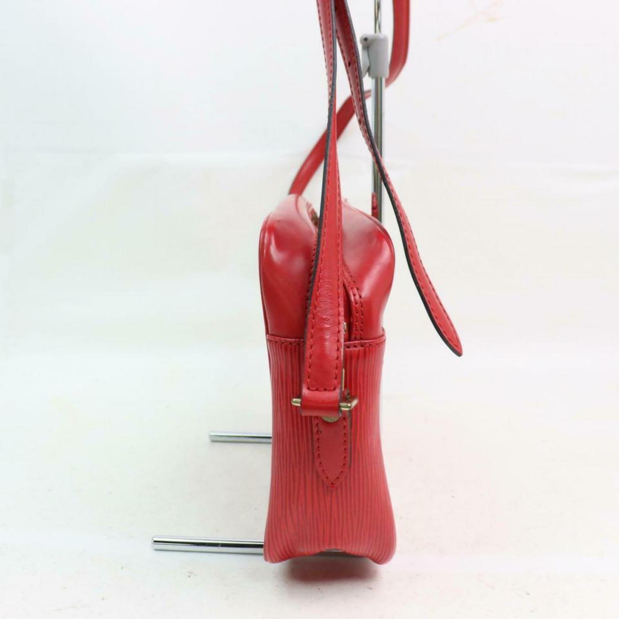 Louis Vuitton Trocadero 870644 Red Epi Leather Cross Body Bag For Sale 3