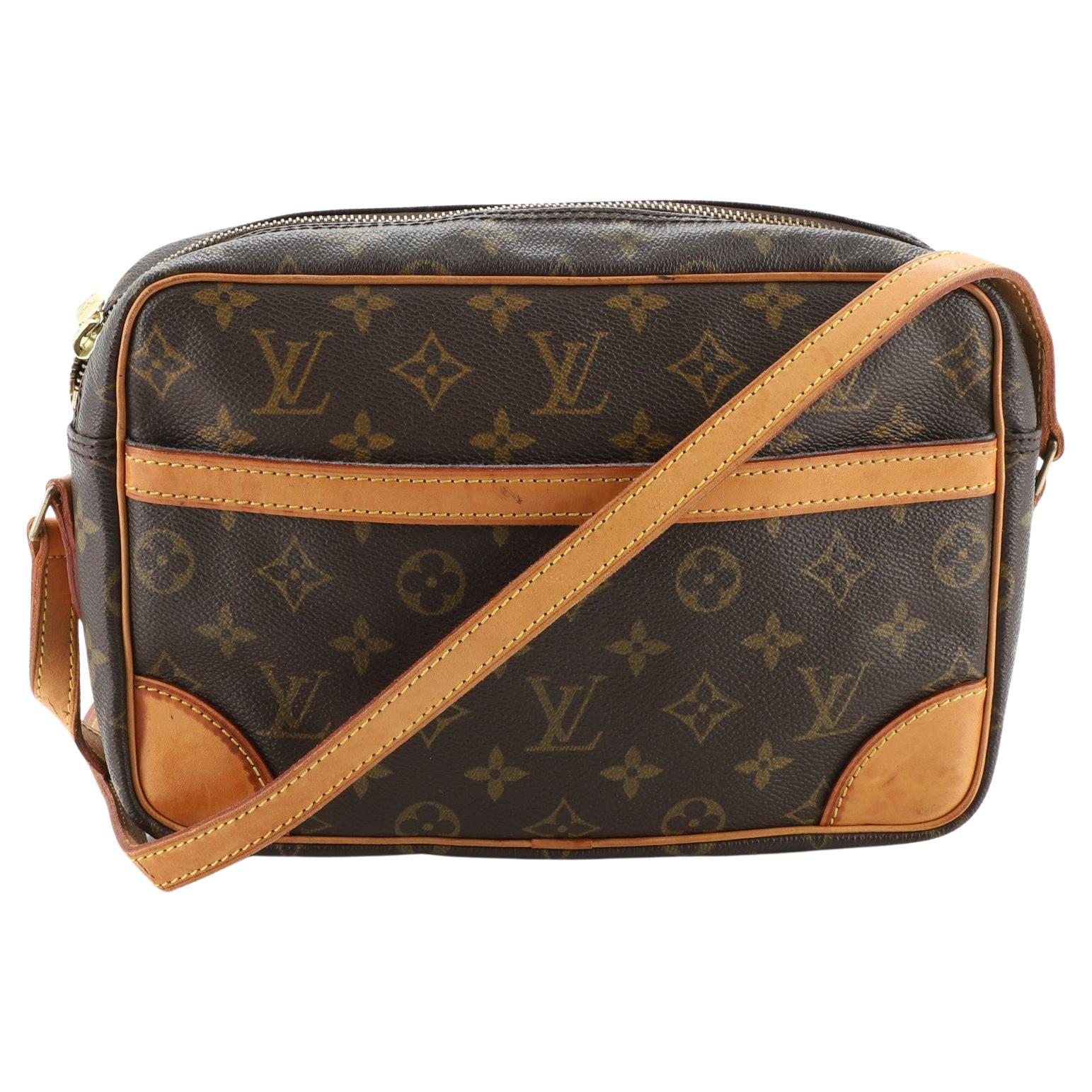 Louis Vuitton Monogram Canvas Leather Small Top Handle Satchel Carryall Flap  Bag For Sale at 1stDibs