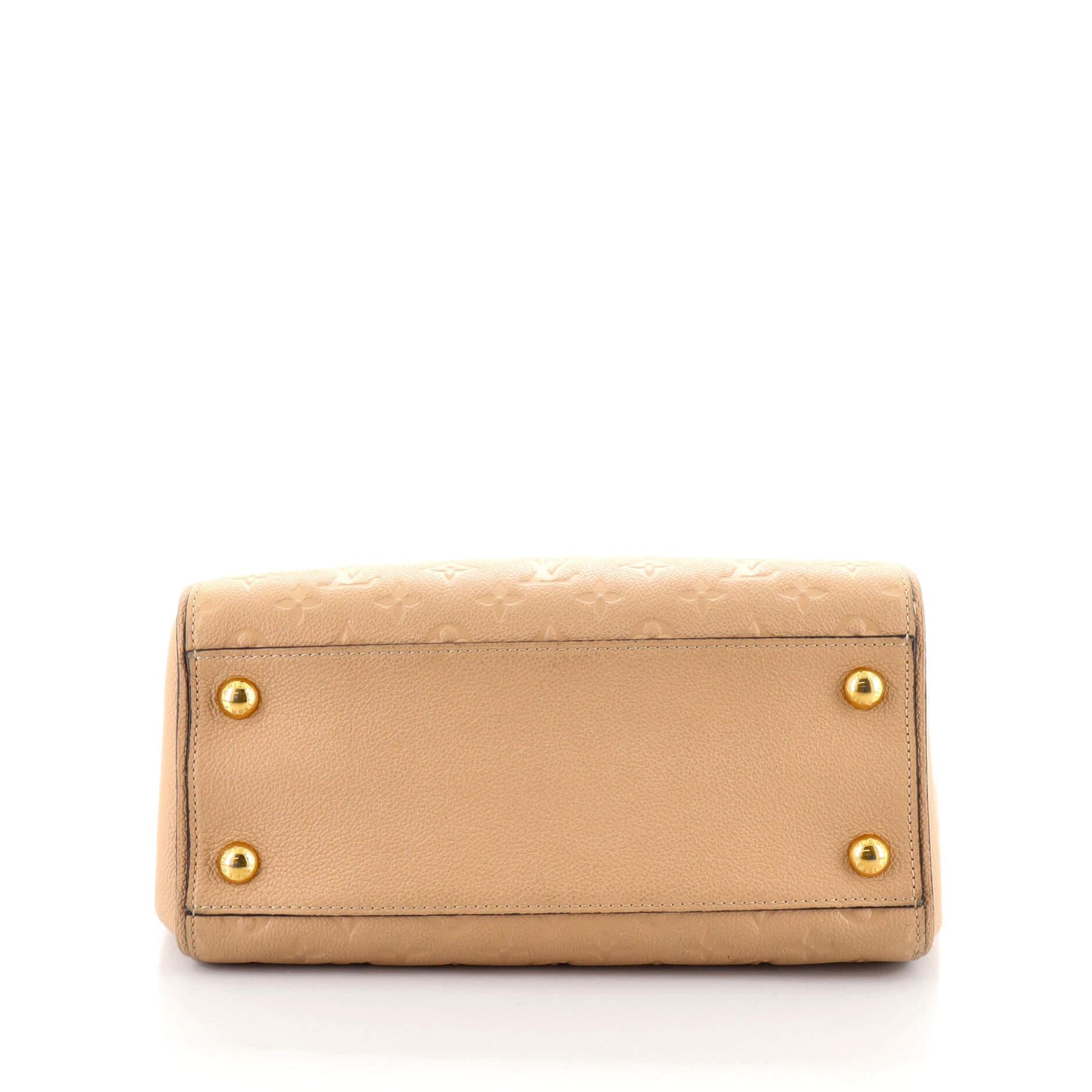 Beige Louis Vuitton Trocadero Handbag Monogram Empreinte Leather