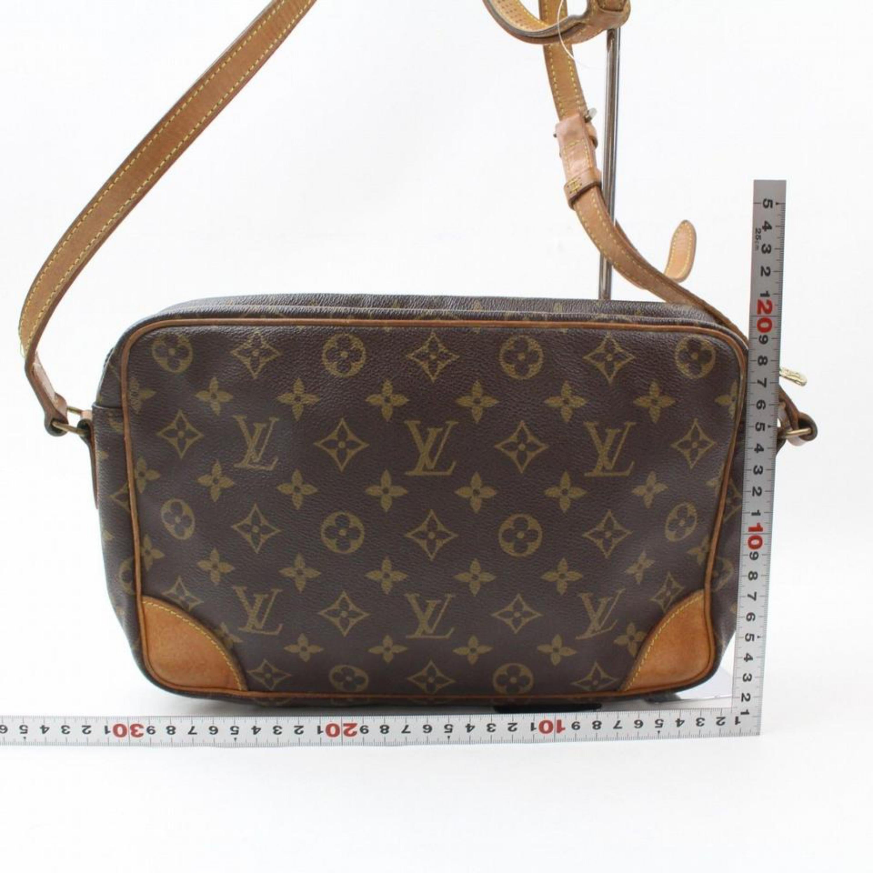 Women's Louis Vuitton Trocadero Monogram 869057 Brown Coated Canvas Cross Body Bag For Sale