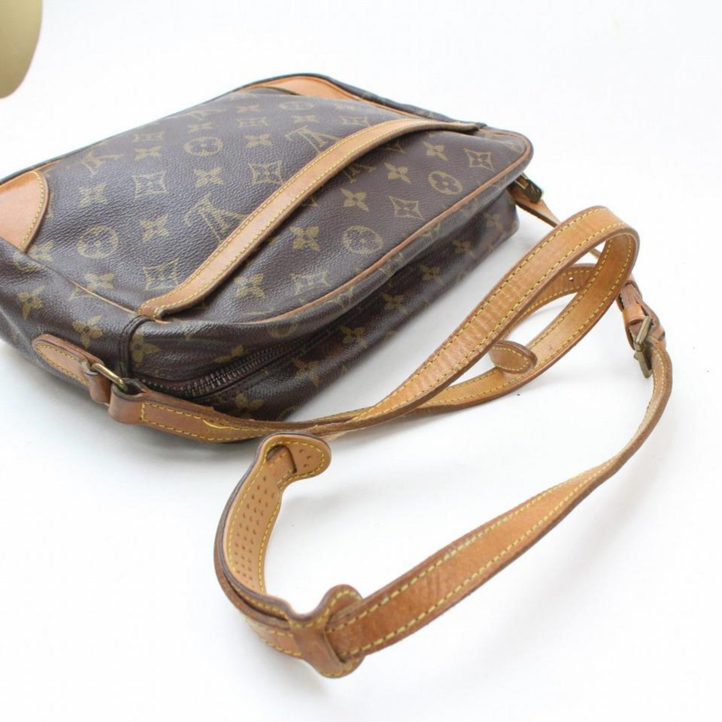 Louis Vuitton Trocadero Monogram 869057 Brown Coated Canvas Cross Body Bag For Sale 1