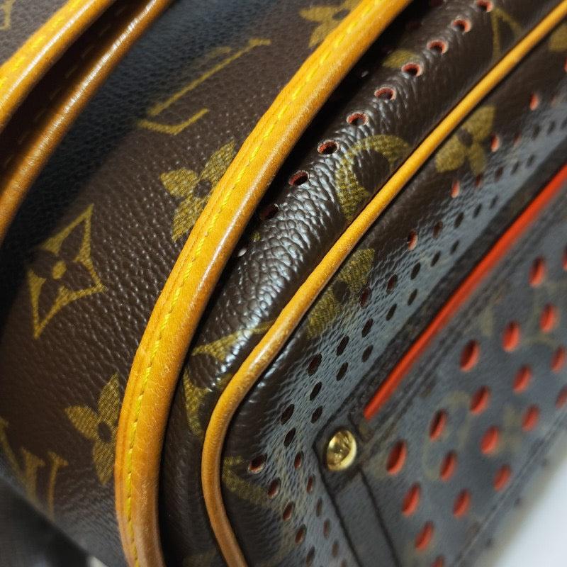 Louis Vuitton Trocadero Monogram Perforation Camera Bag Brown MM95175 For Sale 7