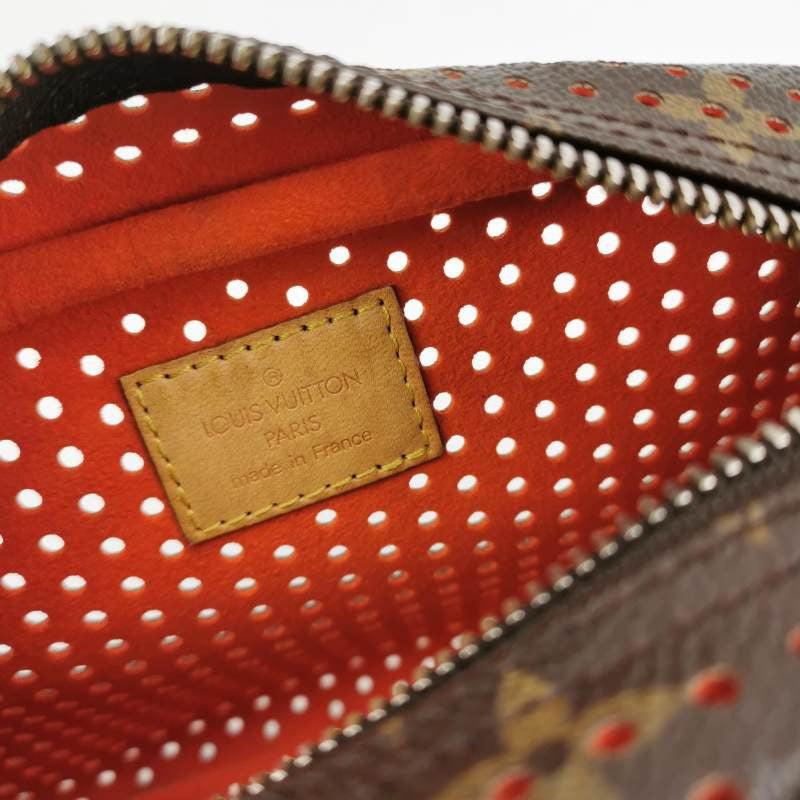 Louis Vuitton Trocadero Monogram Perforation Camera Bag Brown MM95175 For Sale 2