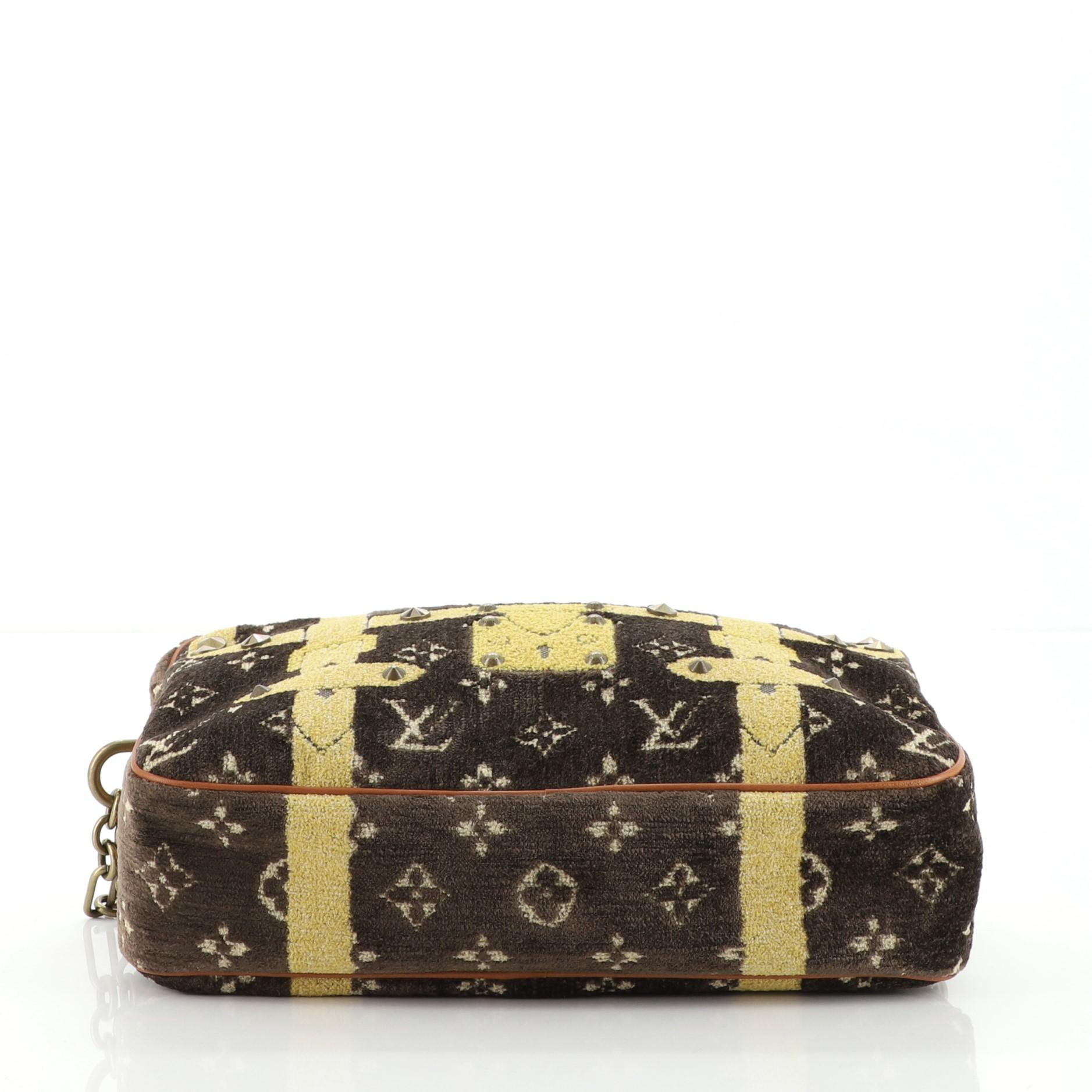 Louis Vuitton Trompe L'Oeil Trocadero Handbag Monogram Velvet 27 In Good Condition In NY, NY